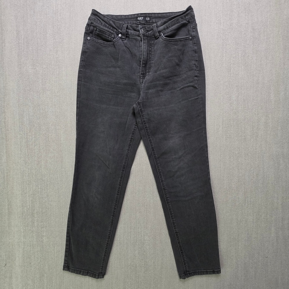OAT New York Jeans Women 6/28 Black Skinny High Rise Stretch P0087-CN